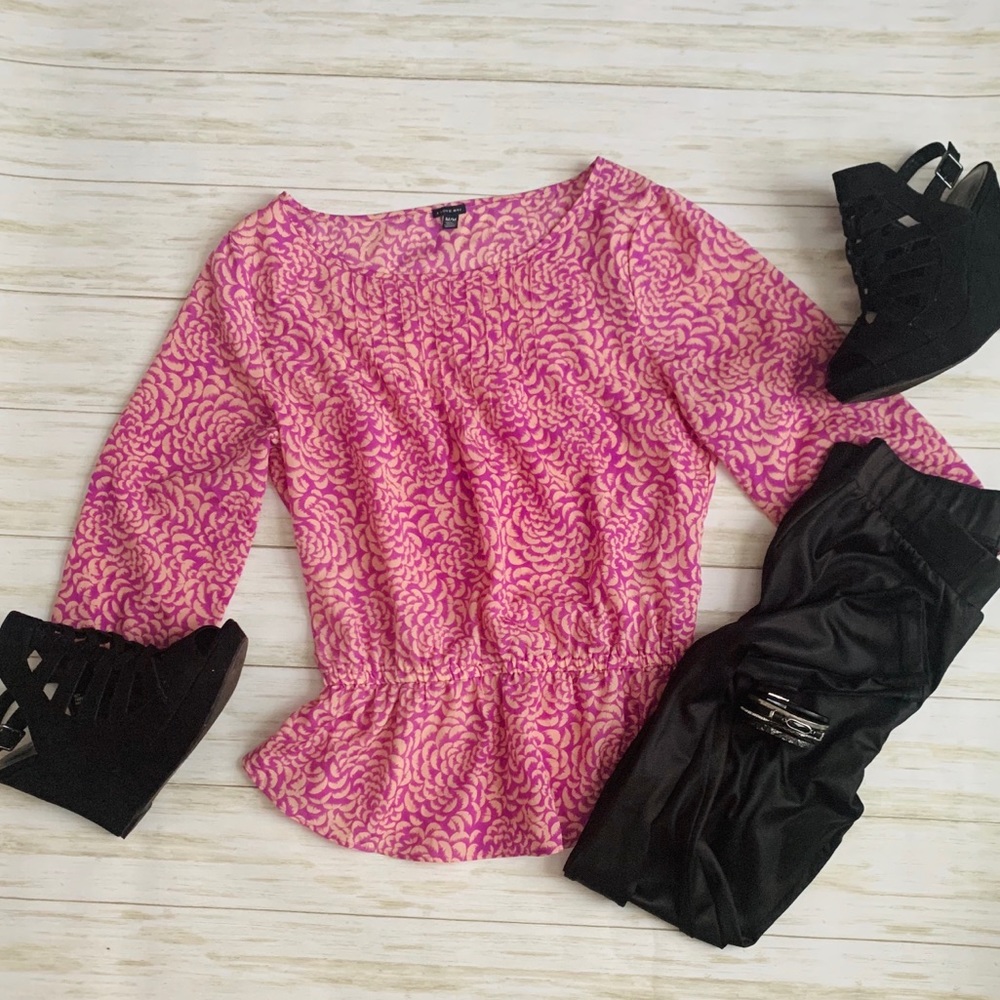 Forever 21 Floral Peplum Top